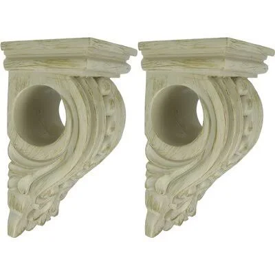 Cagney Curtain Drapery Sconce Charlton Home Finish: French White