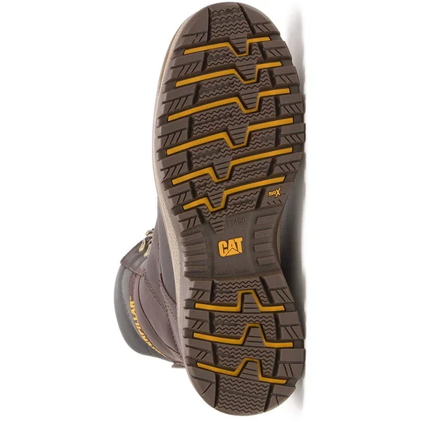 Cat 8x22 Fairbanks TX Steel Toe Waterproof Boots - Men's Mulch