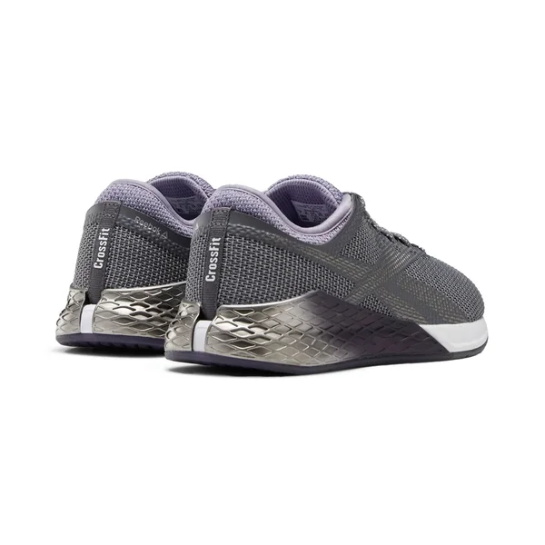 Reebok Women's Nano 9 Training Shoes - Grey/Violet/White, 10