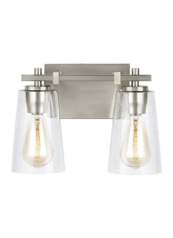 Feiss Mercer 2-Light Vanity Lighting - Satin Nickel