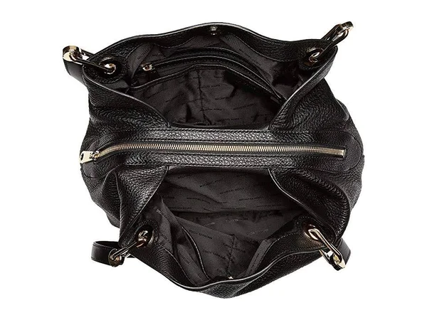 Michael Kors Raven Large Leather Shoulder Bag - Black - 13.5 x 10 x 5.5