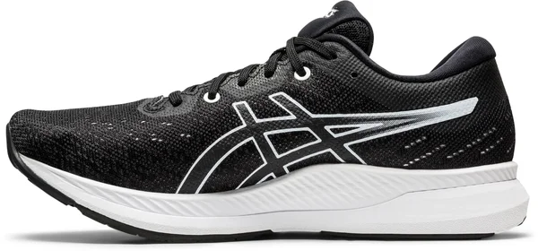 Asics EvoRide Running Shoes Ladies, Size 7, Black/White