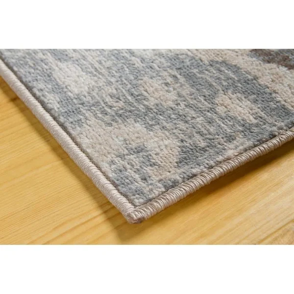 L Baiet RS214G46 Melody Geometric Rug Grey - 4 x 6 ft.