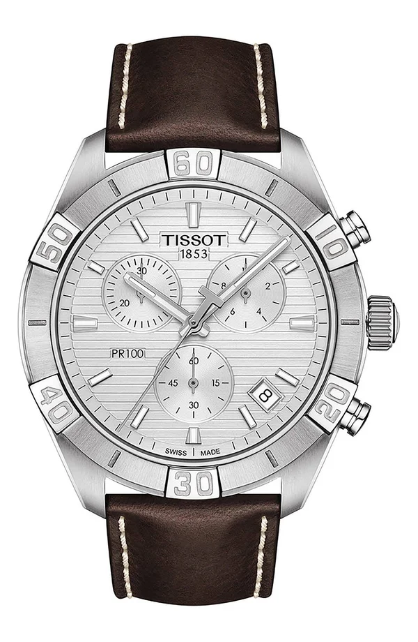 Tissot PR 100 Sport Chronograph Silver Dial Men's Watch T1016171603100