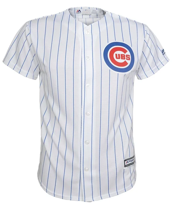 Majestic Chicago Cubs Toddler White Home Official Cool Base Jersey Size: 2T