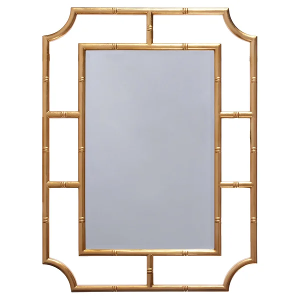 Worlds Away Marian Bamboo Mirror Gold