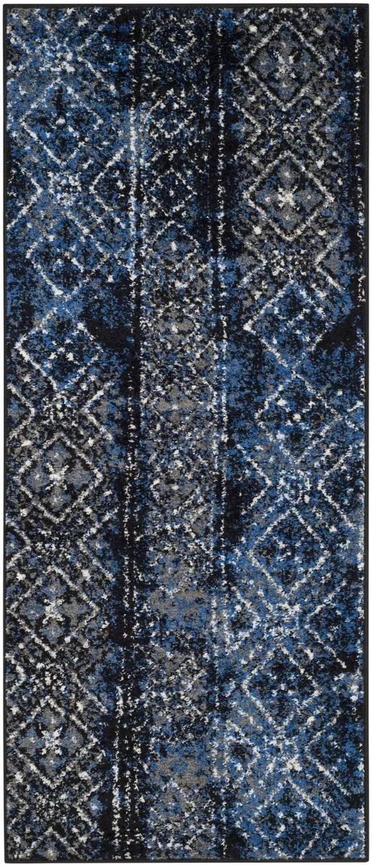 Safavieh Adirondack Silver & Black Area Rug; 9& x 12&