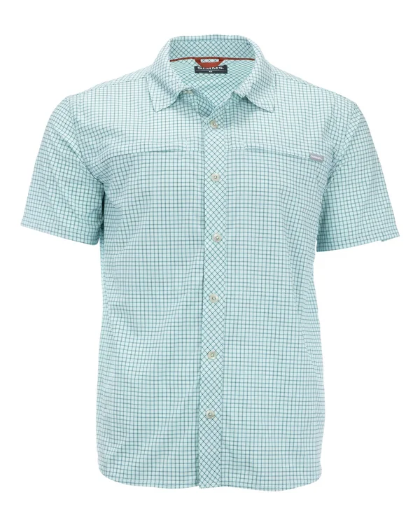 Simms Stone Cold SS Shirt Laguna Morada Plaid, M