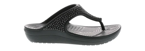 Crocs Women's Sloane Embellished Flip Flop - Size: 6, Black