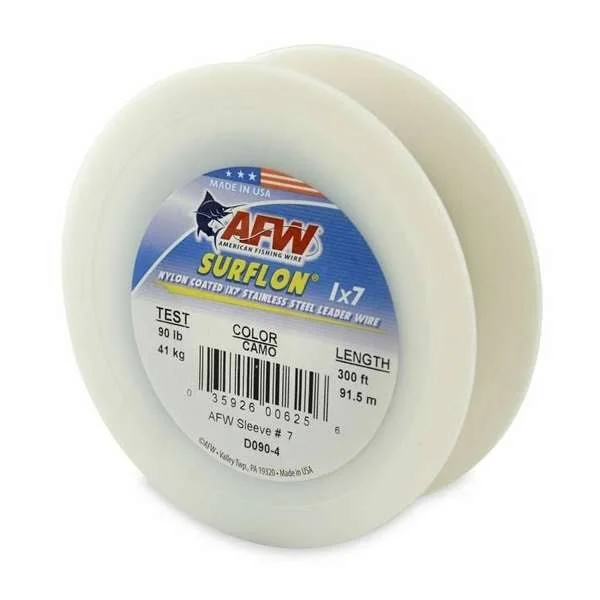American Fishing Wire Surflon Nylon Coated 1x7 Stainless Steel Leader Wire