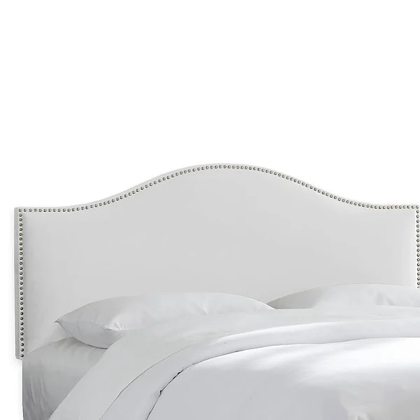 Skyline Furniture Hinsdale California King Headboard in Velvet White