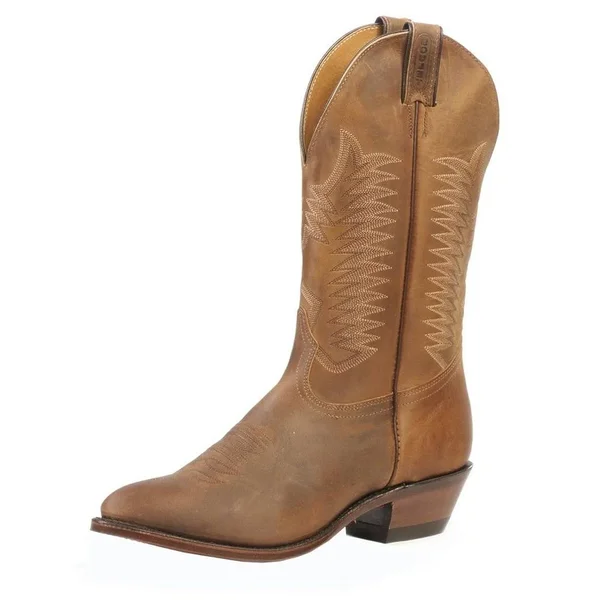 Boulet Western Boots Mens Cowboy Leather 1828 Hill Billy Golden