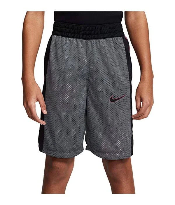 Nike Boy's Reversible Basketball Shorts Iron Grey/Black/White XL