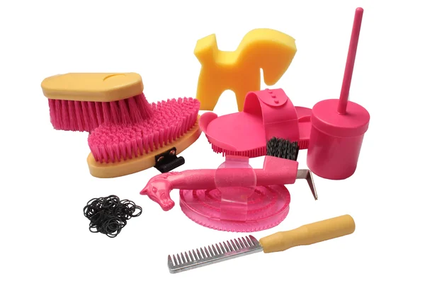 Red Horse Grooming Box - Hot Pink