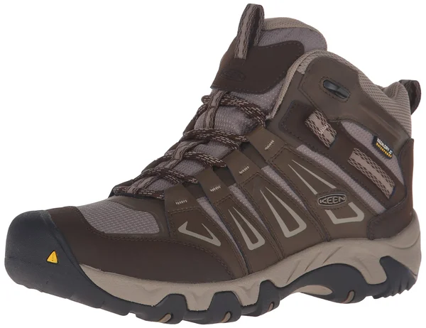 Keen Men's Oakridge Mid Waterproof Boot - 11 - Cascade - Brindle