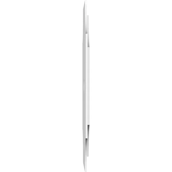 38 inchod x 3 inchid x 12 1/2 inchc x 1 inchp Haus Architectural Grade PVC Contemporary Ceiling Medallion, Two Piece