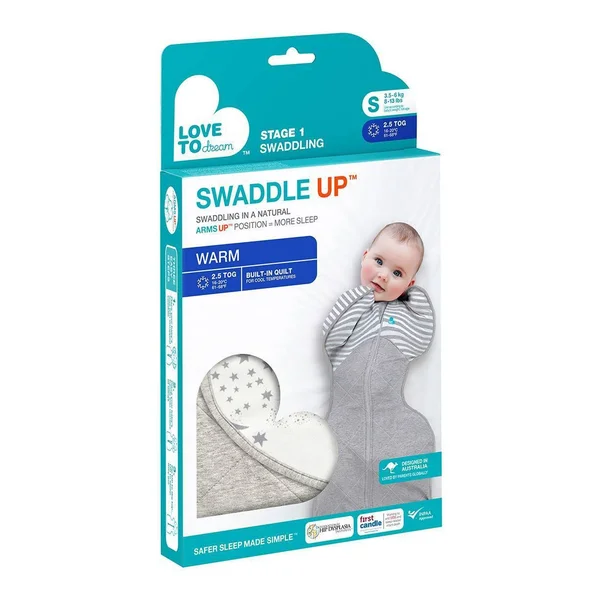Love to Dream Swaddle Up Warm 2.5 Tog - White - M