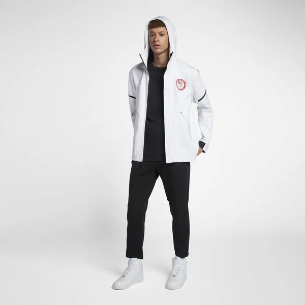 NIKE Tech Fleece Team USA Windrunner Men's Jacket (Imperial Purple/Iris/Imperial Purple, 3.5 Youth XL)