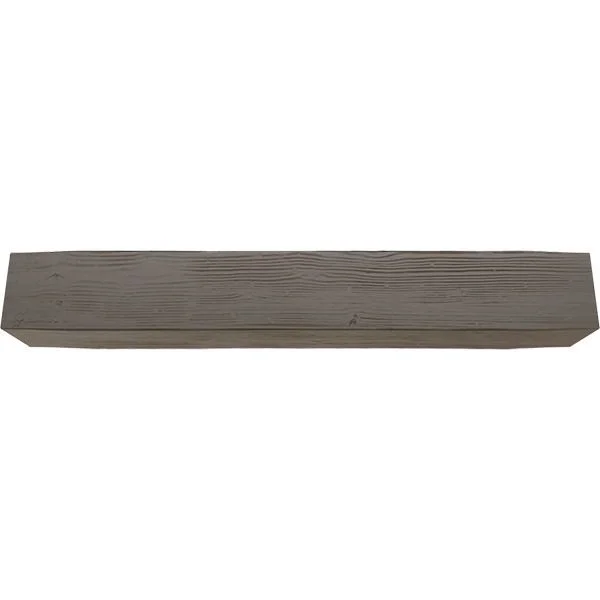 Ekena Millwork MANUSD04X06X72HD 4x22H x 6x22D x 72x22W Sandblasted Faux Wood Fireplace Mantel, Natural Honey Dew