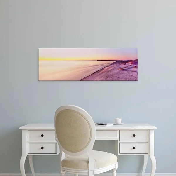 Easy Art Prints Panoramic Image &Sand Dunes - Sleeping Bear Dunes National Lakeshore, Empire, Michigan& Canvas Art - 12 x 36 - Mo