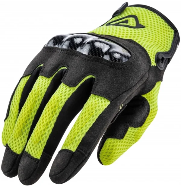 Acerbis Ramsey My Vented Motorcycle Gloves - black-yellow, Size L