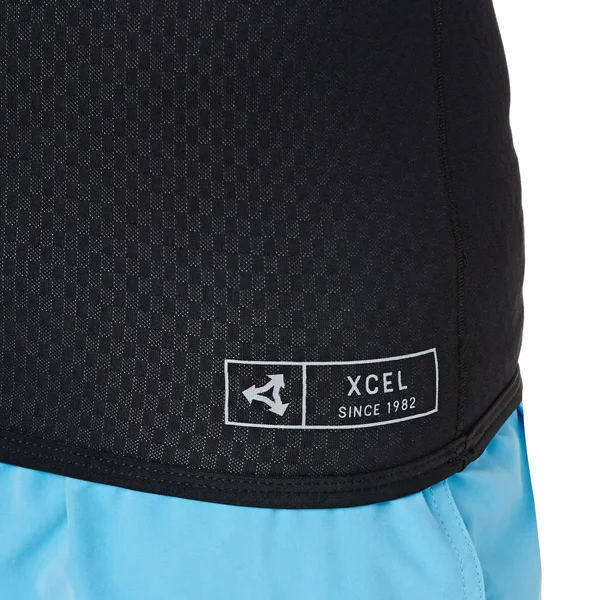 Xcel Celliant Jacquard Vest with 2mm Hood - Black Small