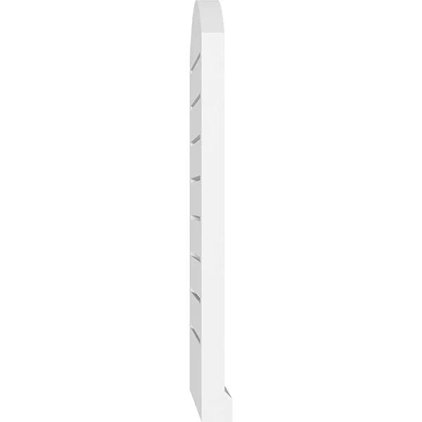 Ekena Millwork GVPAR30X3003SF 30x22W x 30x22H Arch Top Surface Mount PVC Gable Vent: Functional, w/ 2x22W x 2x22P Brickmould Sil