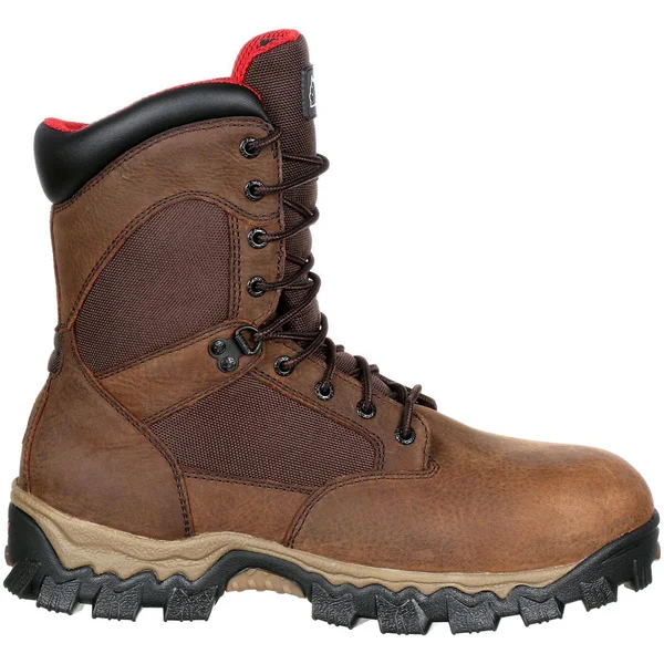 Men's Rocky AlphaForce Composite Toe Waterproof Insulated Boot, Brown