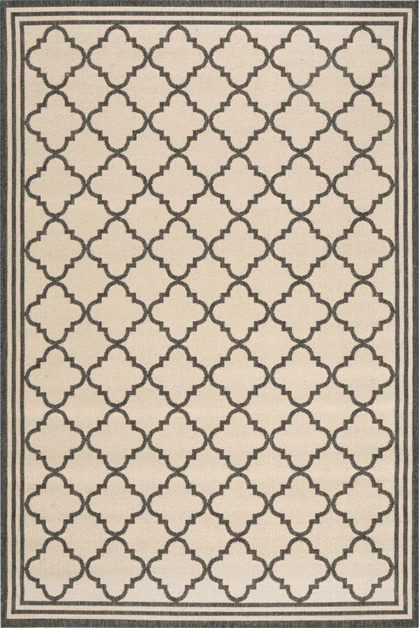 Safavieh Linden LND121Z Creme/Black 2& x 8& Runner Area Rug