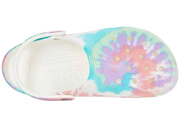 Crocs Fresco - Multi Classic Tie-Dye Graphic Clog Shoes
