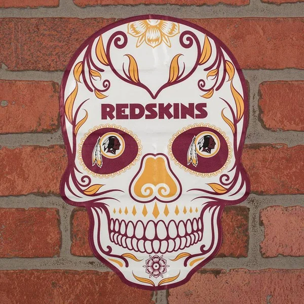 NFL Washington Redskins Large Outdoor Skull Decal