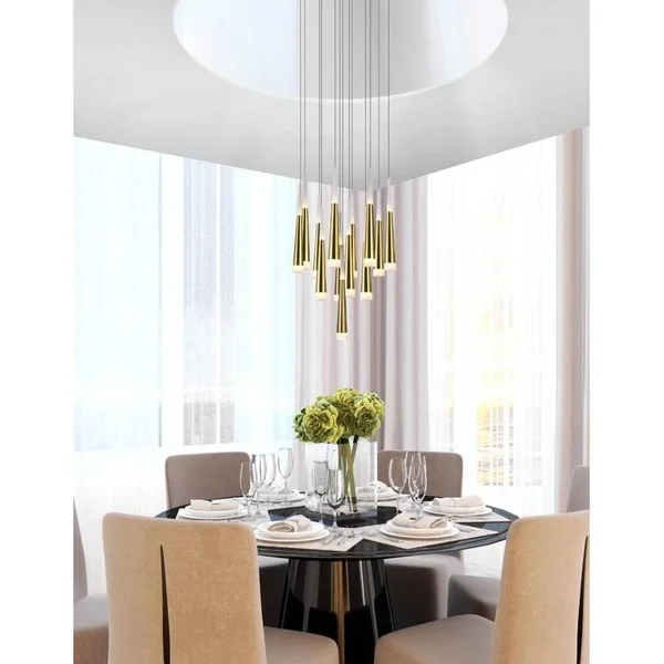 CWI Lighting Cube 3 Light Chandelier - Chrome