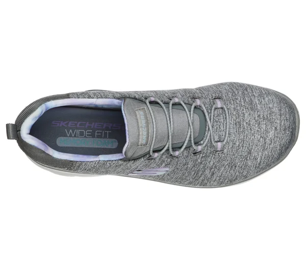 Skechers Women's Summits - Rainbow Swirl Sneakers - Gray/Lavender, 7.5