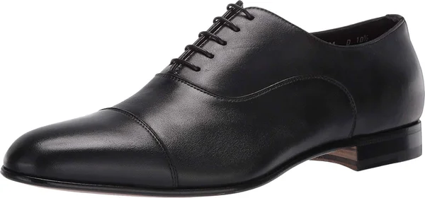Santoni Darian Cap Toe Oxford Men's Shoes Black : 11 D