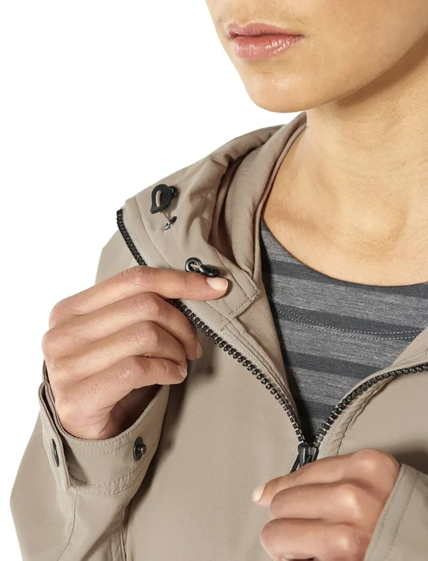 Icebreaker Women's Briar Hooded Zip Parka - Medium - British Tan