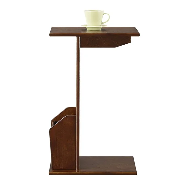 Convenience Concepts Designs2Go Abby Magazine C End Table, Brown