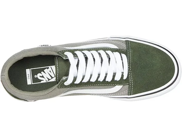 Vans Old Skool Pro Skate Shoes - Forest/White 5