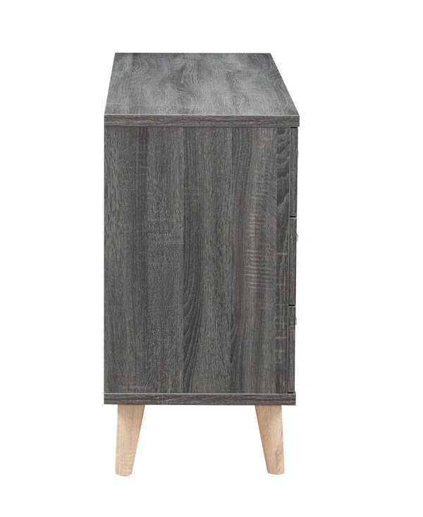 Furniture of America Massenburg Modern 6-Drawer Dresser - Grey