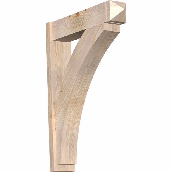 Ekena Millwork OUT08X32X44THR03SDF 7 1/2x22W x 32x22D x 44x22H Thorton Smooth Arts and Crafts Outlooker, Douglas Fir