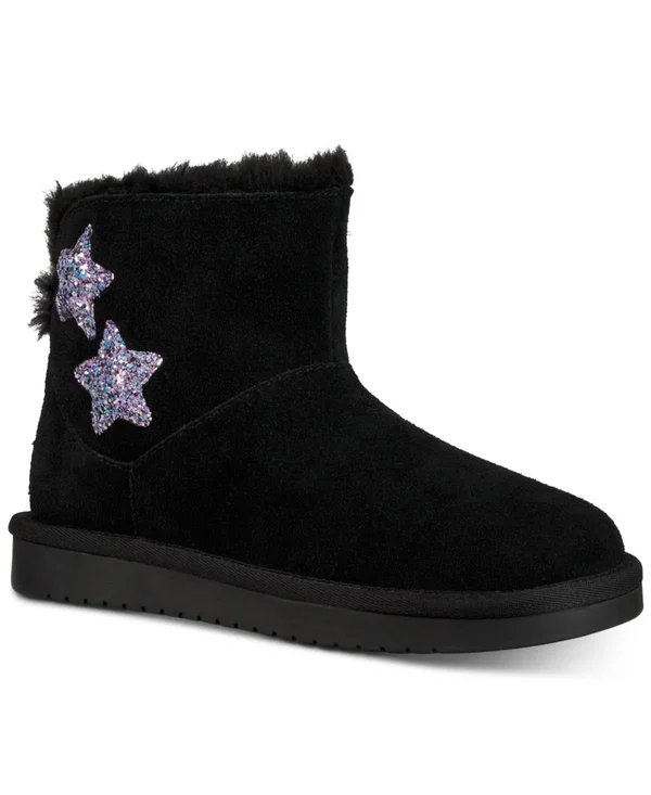 Koolaburra by Ugg - Kids& Koola Star Mini Boots in Black - Size 1