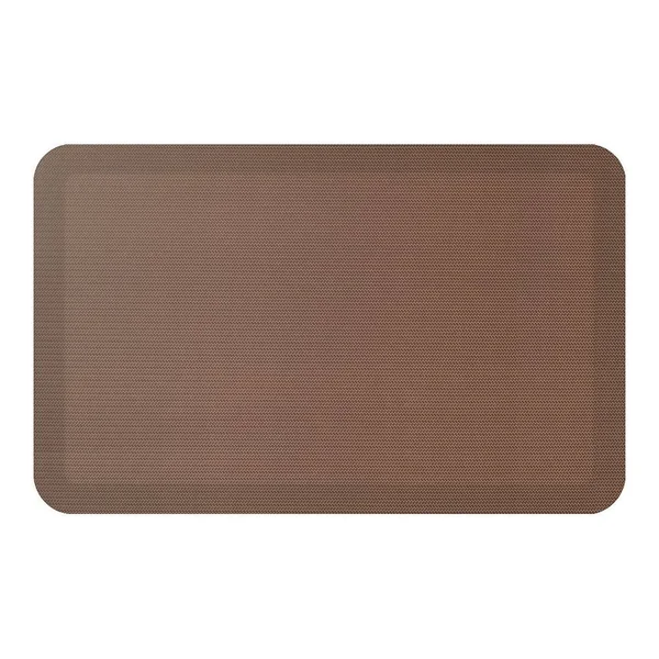 Newlife by GelPro 20x22 x 72x22 Designer Comfort Herringbone Mat in Chestnut