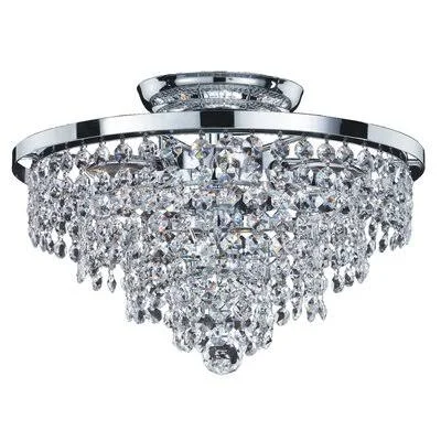 Delisle 6 - Light 13x22 Unique/Statement Tiered Semi Flush Mount House of Hampton