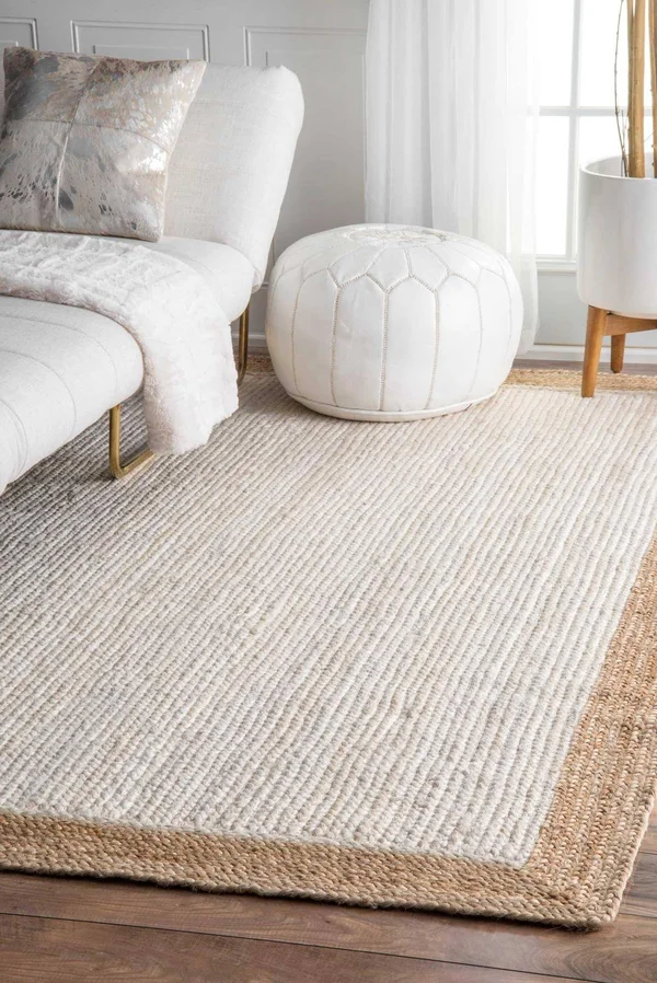 nuLOOM Eleonora Hand-Woven Rug - White - Size 5& x 8&