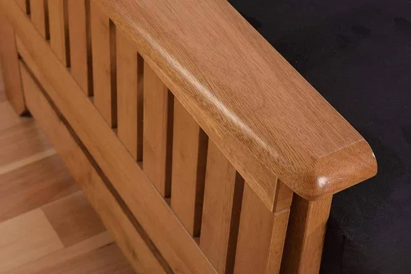 Kodiak Phoenix Frame-Butternut Finish-Oregon Trail Java Mattress-Storage Drawers