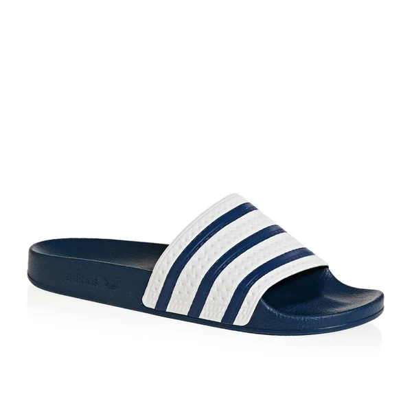 Womens Adidas Originals Adilette Slides - Blue/White - 7 Sneaker