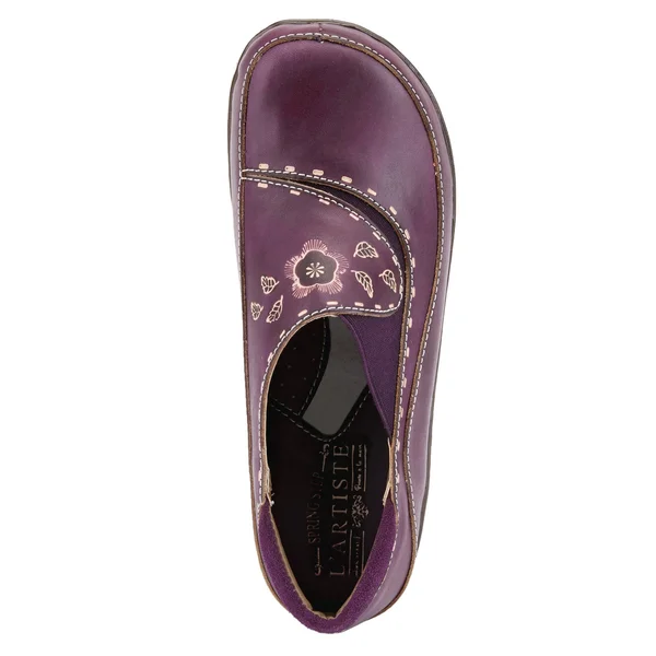 L&Artiste by Spring Step Women's Burbank Clog, Olive Green Leather