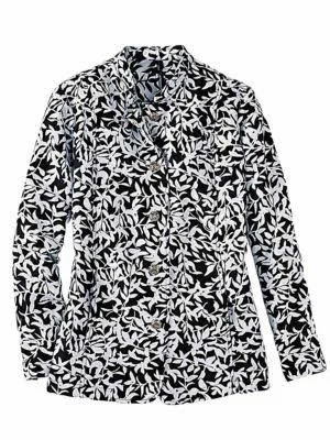 Haband Women's Plus Size Tapestry Jacket - Black, Size 4XL, 4X