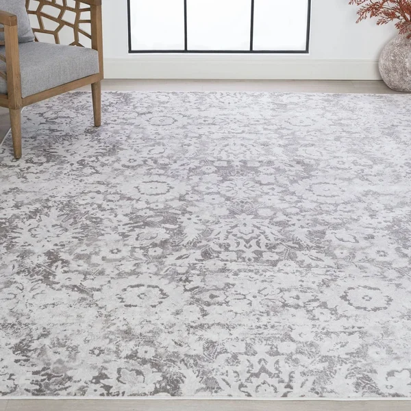Alise Rugs Linx Transitional Floral Area Rug (8&9&& x 12&2&& - Gray)