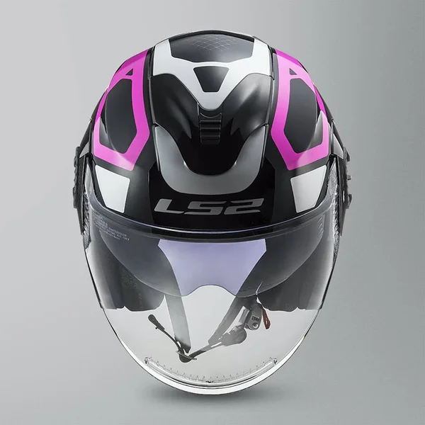 LS2 OF570 Verso Marker Jet Helmet Black Pink XS