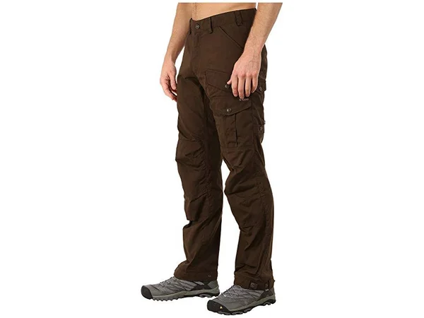Fjallraven Vidda Pro Trousers Long Olive - Mens G-1000 Full-Length Trousers, Size 44 - Color Dark Olive
